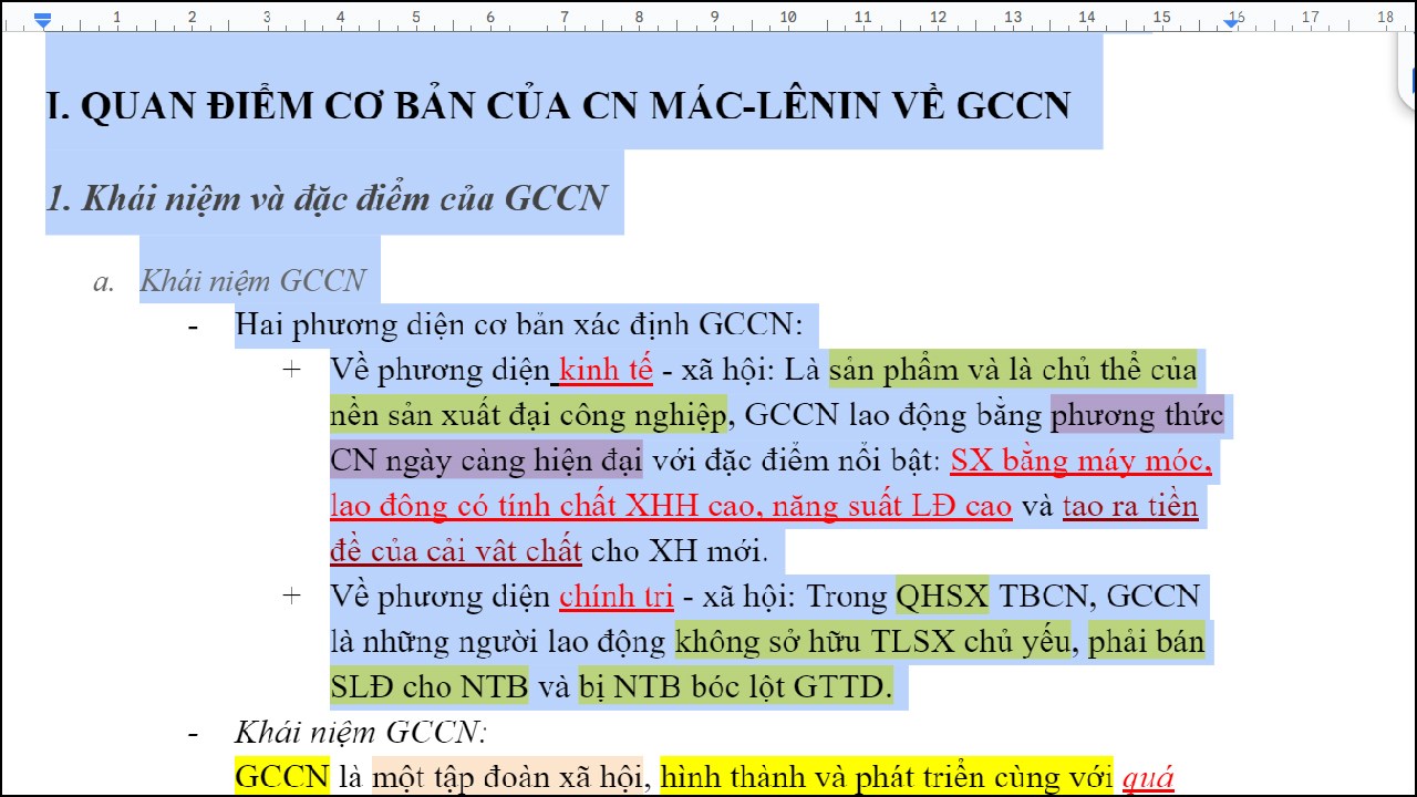 Cách xóa định dạng trong Google Docs