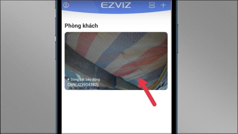 Mở ứng dụng Ezviz > Chọn camera muốn xóa video