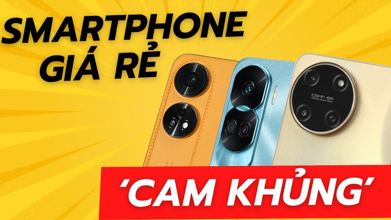 TOP smartphone tầm trung - giá rẻ camera sau có “số chấm” khủng, trên 100 MP 