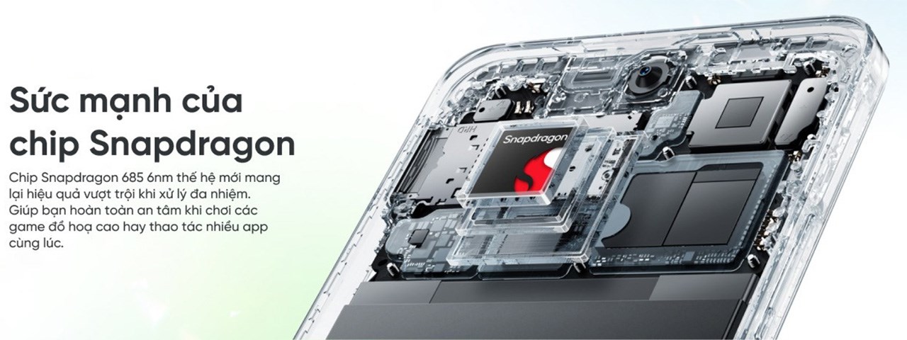 realme C67 được trang bị bộ vi xử lý Snapdragon 685 mạnh mẽ realme C67 được trang bị bộ vi xử lý Snapdragon 685 mạnh mẽ