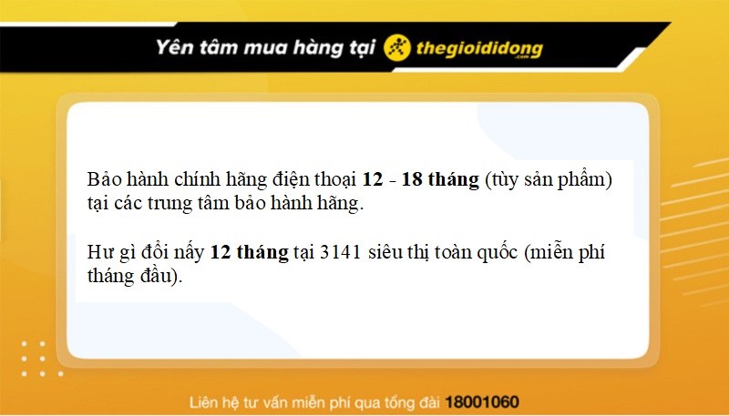 Chính sách bảo hành tại TGDĐ Chính sách bảo hành tại TGDĐ