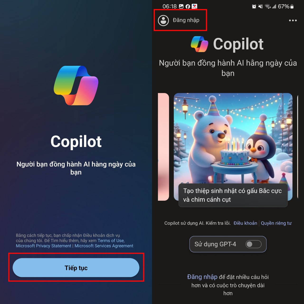 Cách sử dụng Microsoft Copilot trên điện thoại