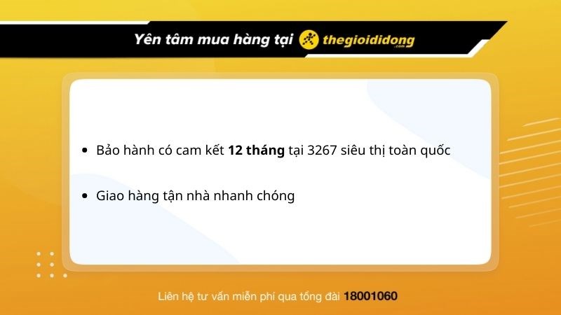 Chính sách bảo hành tại Thế Giới Di Động