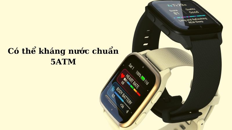 Garmin Venu SQ 2 và SQ 2 Music - có thể kháng nước chuẩn 5ATM