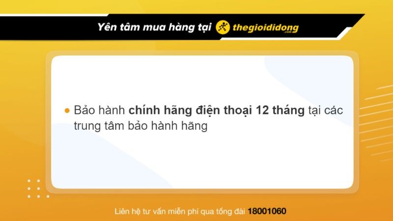 Chương trình bảo hành sản phẩm tại Thế Giới Di Động