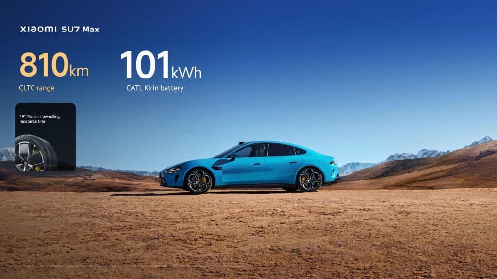 Xiaomi SU7 có khả năng hoạt động tối đa lên đến 810 km Xiaomi SU7 có khả năng hoạt động tối đa lên đến 810 km