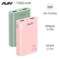 Pin sạc dự phòng 7500 mAh AVA+ LJ JP199