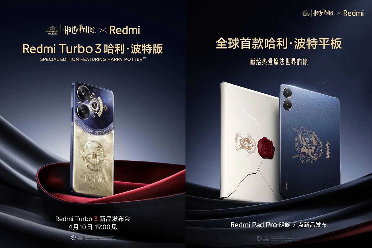 Poster chính thức của bộ đôi Redmi Turbo 3 và Redmi Pad Pro Harry Potter Edition