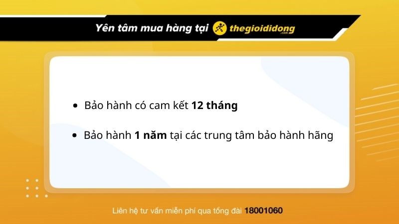 Chính sách bảo hành tại Thế Giới Di Động