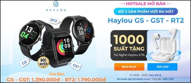 HOTSALE bộ ba Haylou GS - GST - RT2 HOTSALE bộ ba Haylou GS - GST - RT2