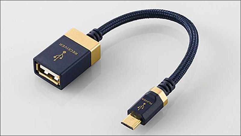 Bạn cần chuẩn bị 1 cáp OTG có 1 đầu là Type C và 1 đầu là USB Bạn cần chuẩn bị 1 cáp OTG có 1 đầu là Type C và 1 đầu là USB