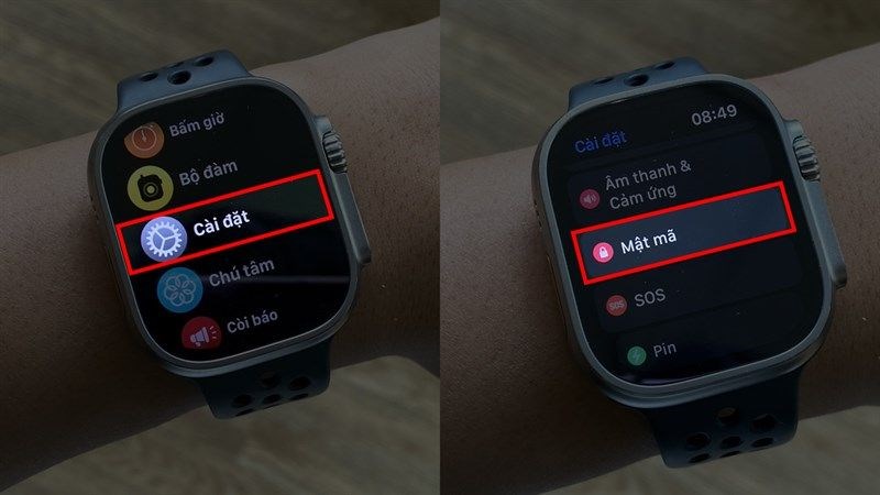 Mở khóa Apple Watch khi quên mật khẩu