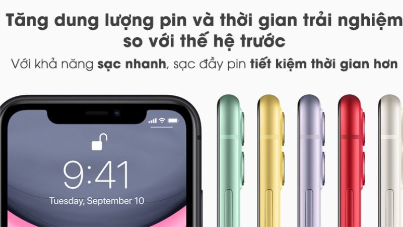 Dung lượng pin iPhone 11 được cải tiến hơn