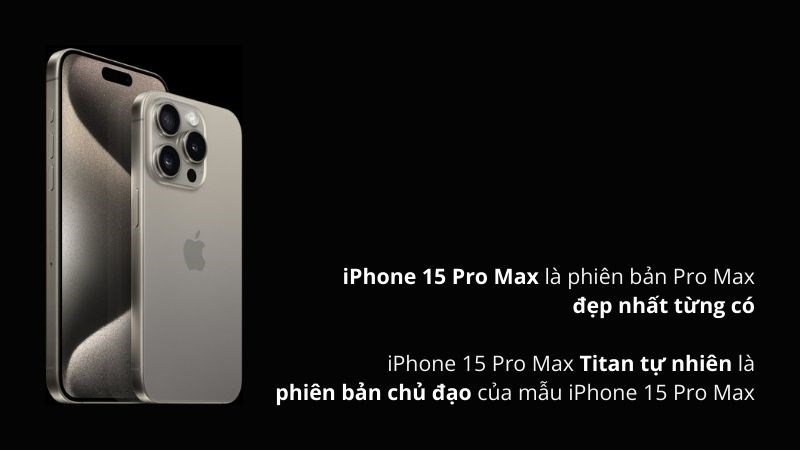 iPhone 15 Pro Max màu Titan tự nhiên là phiên bản có màu sắc đáng mong chờ nhất