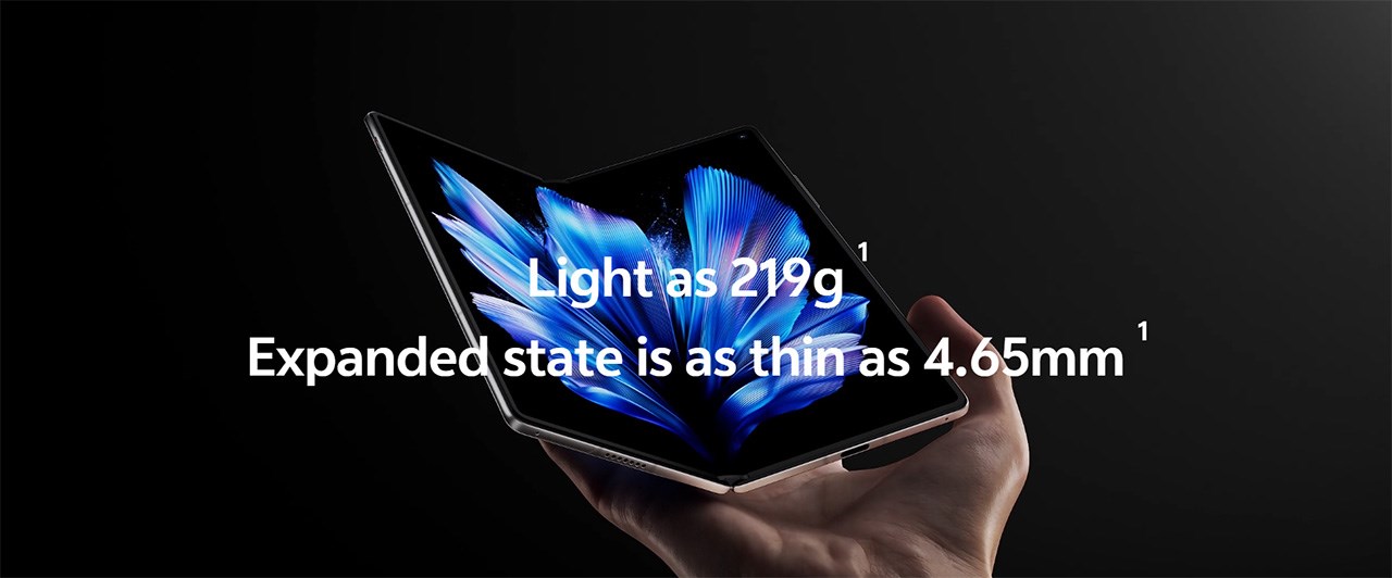 Vivo X Fold3 có kích thước mỏng và nhẹ Vivo X Fold3 có kích thước mỏng và nhẹ