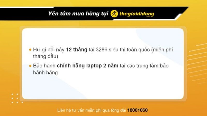 Chính sách bảo hành tại Thế Giới Di Động