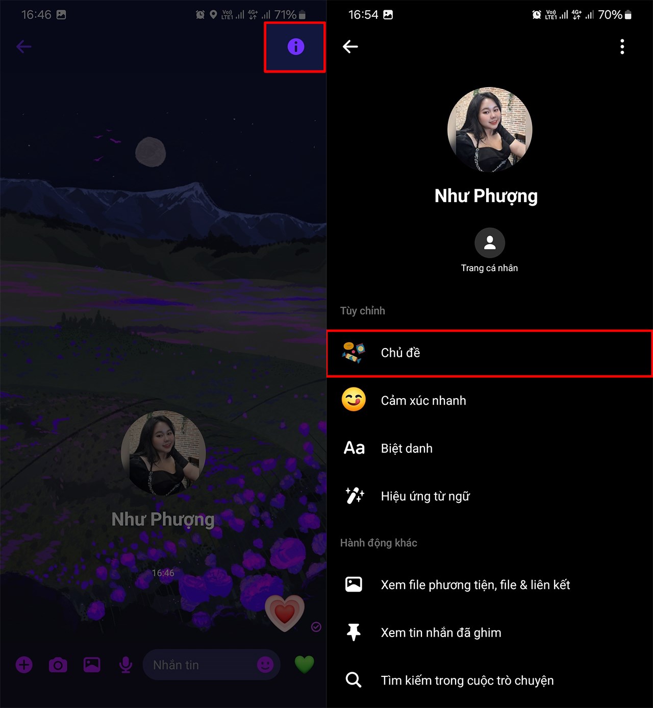 Cách đổi chủ đề Messenger đại tiệc ăn vặt Cách đổi chủ đề Messenger đại tiệc ăn vặt