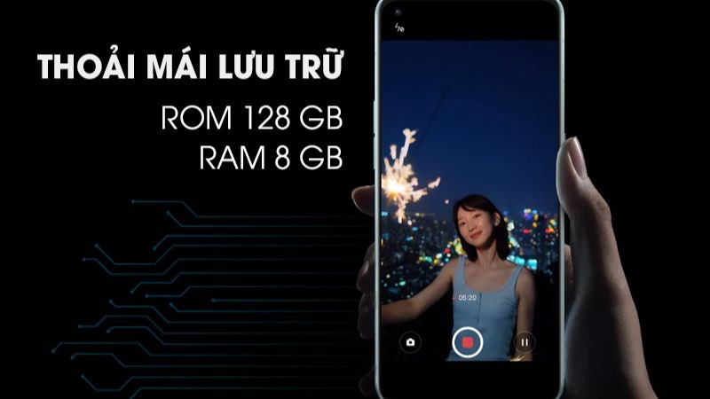 Thoải mái lưu trữ với bộ nhớ 128GB