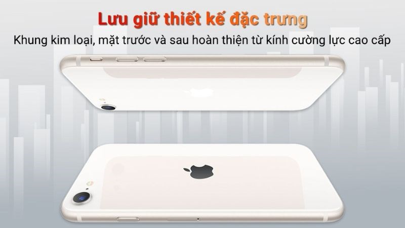 Cận cảnh thiết thế mặt sau của IPHONE SE 64GB (2022)