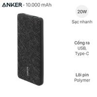 Pin sạc dự phòng Polymer 10000mAh Type C PD 20W Anker PowerCore Slim A1244