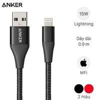 Cáp Lightning MFI 0.9m Anker PowerLine+ II A8452