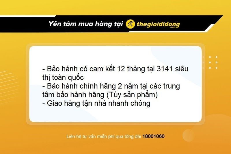 Chính sách bảo hành tại Thế Giới Di Động Chính sách bảo hành tại Thế Giới Di Động