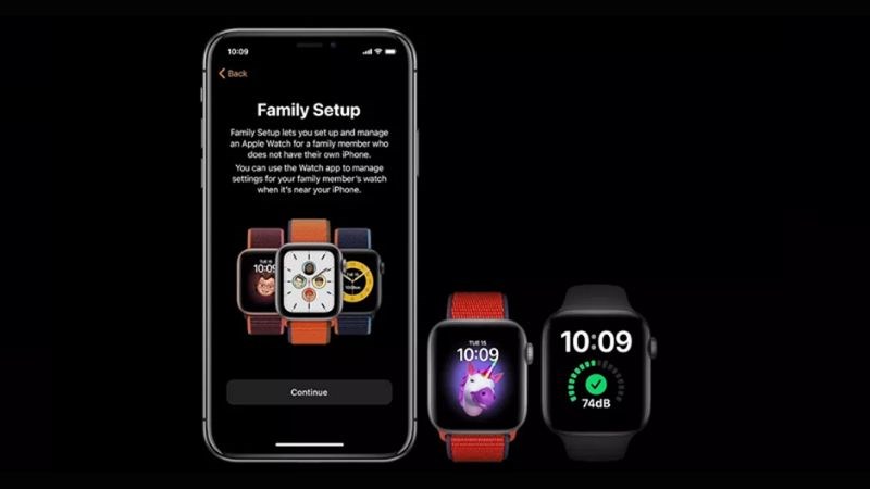 Kết nối Family Setup giữa điện thoại với Apple Watch.