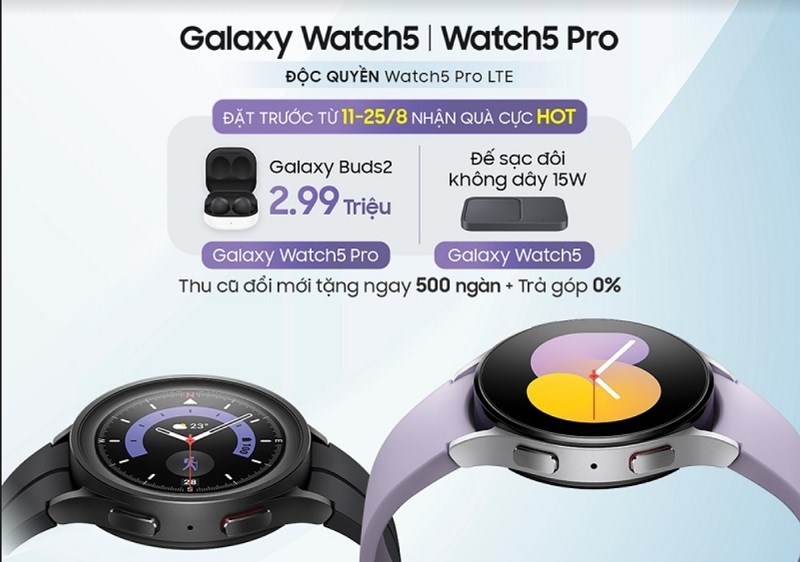 Samsung Galaxy Watch 5 ra mắt
