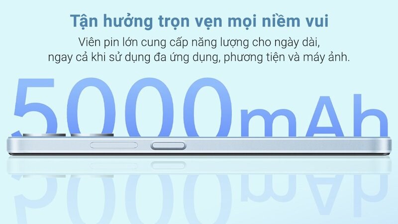 Dung lượng pin lớn cho cả ngày dài Dung lượng pin lớn cho cả ngày dài
