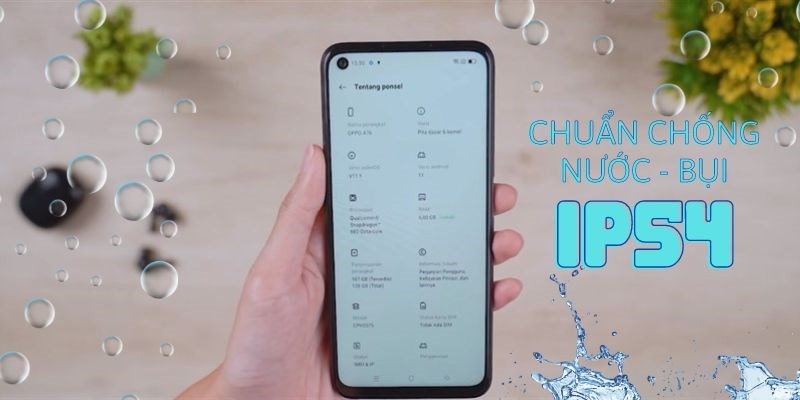OPPO A76 được trang bị khả năng chống nước chuẩn IP54 OPPO A76 được trang bị khả năng chống nước chuẩn IP54