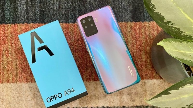 OPPO A94 được hoàn thiện bởi chất liệu nhựa OPPO A94 được hoàn thiện bởi chất liệu nhựa