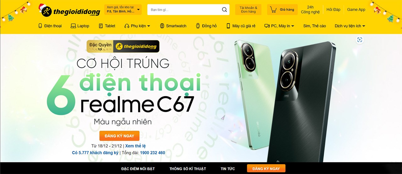 realme C67 sẽ được mở bán đặc biệt tại Thế Giới Di Động realme C67 sẽ được mở bán đặc biệt tại Thế Giới Di Động