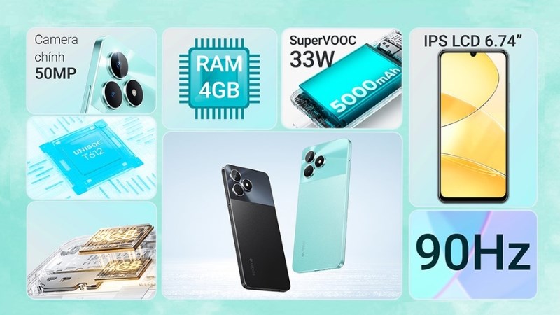 z Chiếc điện thoại siêu hot realme C51 cũng được bày bán tại Việt Nam
