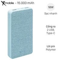 Pin sạc dự phòng Polymer 15.000 mAh Type C PD QC3.0 Xmobile PowerBox P72D