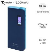 Pin sạc dự phòng 15.000 mAh Xmobile LA Y615N