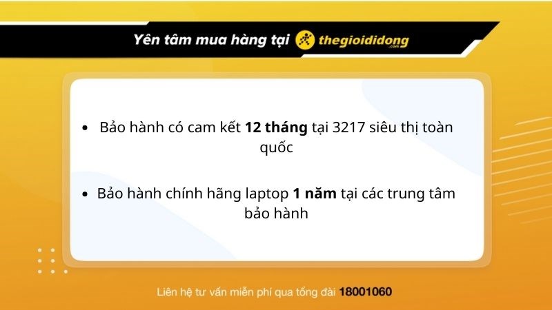 Chính sách bảo hành tại Thế Giới Di Động