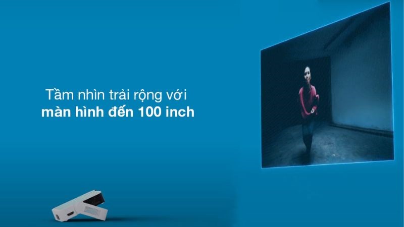 Máy chiếu phù hợp cho cả ngoài trời và trong phòng