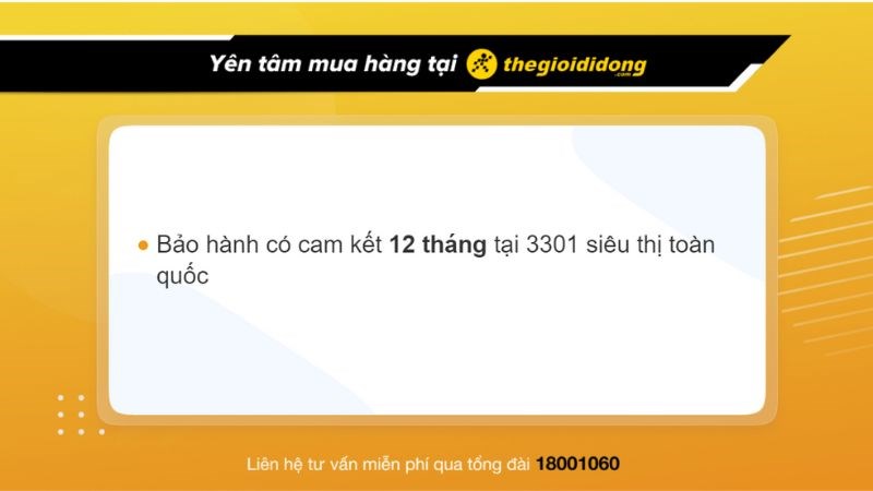 Chính sách bảo hành tại Thế Giới Di Động