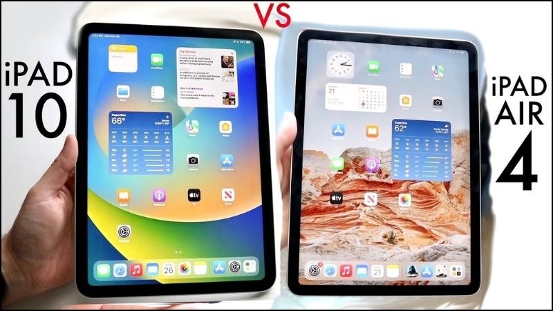 Mức giá ở thời điểm ra mắt của 2 dòng iPad 10 và iPad Air 4