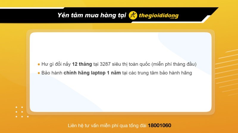 Chính sách bảo hành tại Thế Giới Di Động