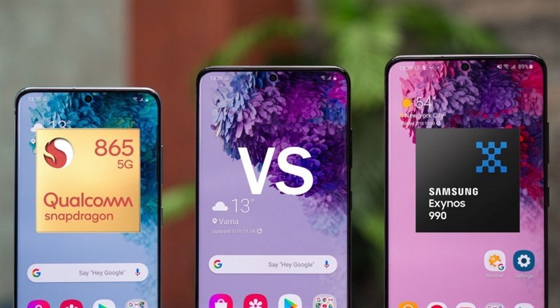 Lựa chọn giữa Exynos 990 và Snapdragon 865 Lựa chọn giữa Exynos 990 và Snapdragon 865