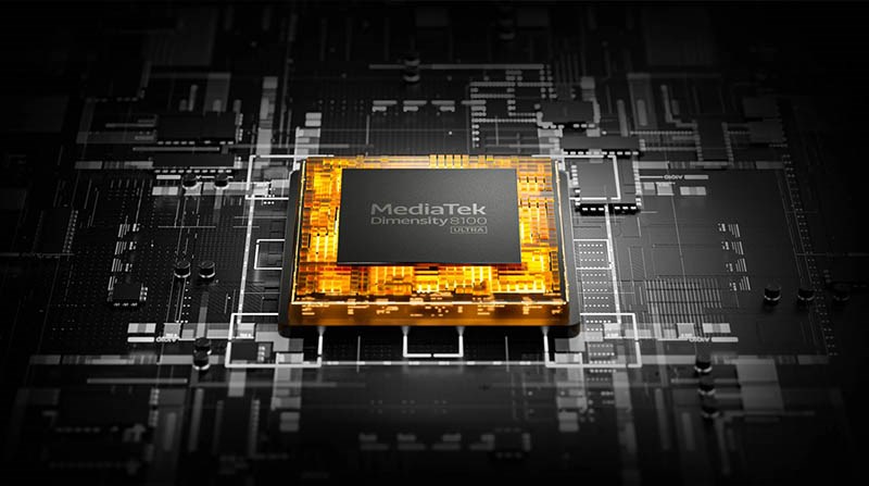 Hiệu năng mạnh mẽ đến từ CPU MediaTek Dimensity 8100 Ultra 8 nhân