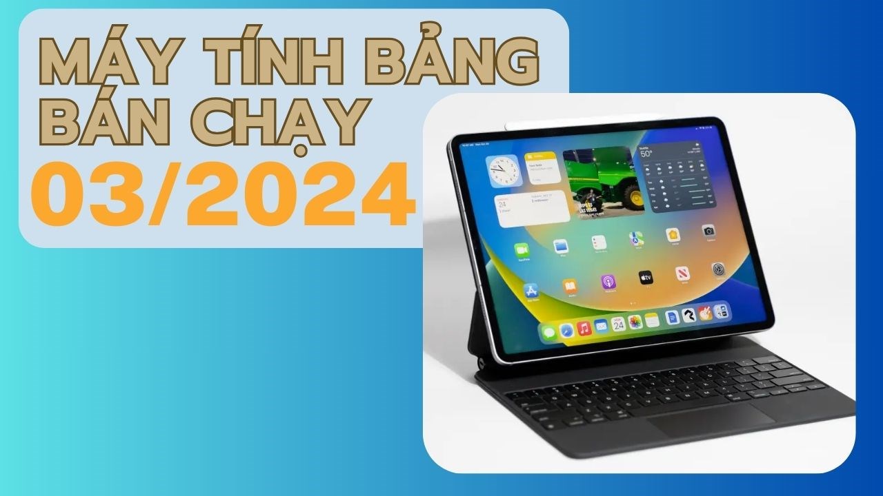 TOP 5 máy tính bảng bán chạy nhất Thế Giới Di Động tháng 03/2024, Apple tiếp tục chiếm ưu thế!