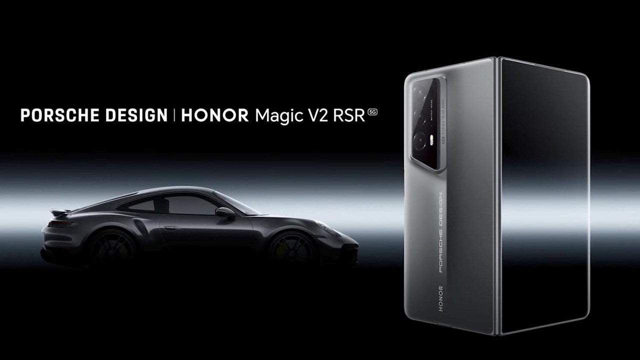 Honor Magic V2 RSR Porsche Design ra mắt được thừa hưởng nhiều đường cong từ Porsche 911