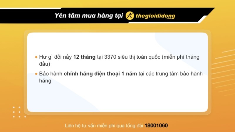 Chính sách bảo hành điện thoại tại Thế Giới Di Động Chính sách bảo hành điện thoại tại Thế Giới Di Động