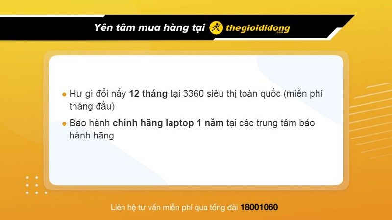 Chính sách bảo hành laptop tại Thế Giới Di Động Chính sách bảo hành laptop tại Thế Giới Di Động