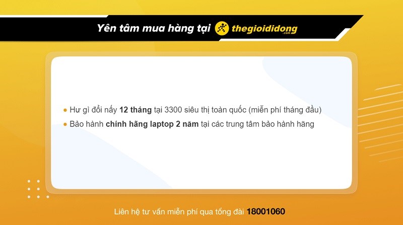 Chính sách bảo hành laptop tại Thế Giới Di Động Chính sách bảo hành laptop tại Thế Giới Di Động