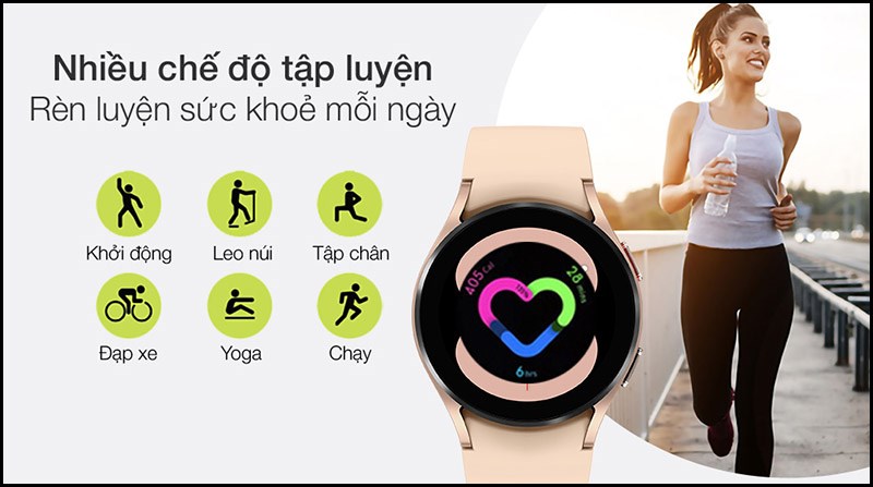 Nhiều chế độ tập luyện được tích hợp để rèn luyện sức khỏe mỗi ngày Nhiều chế độ tập luyện được tích hợp để rèn luyện sức khỏe mỗi ngày
