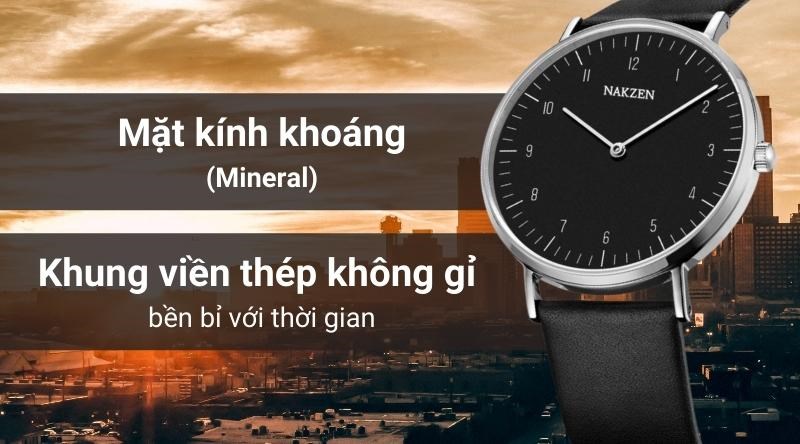 Chiếc đồng hồ làm từ khung viền thép không gỉ bền bỉ với thời gian Chiếc đồng hồ làm từ khung viền thép không gỉ bền bỉ với thời gian