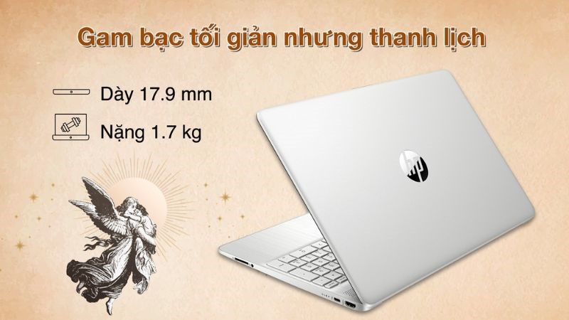 Laptop được bao bọc bởi lớp vỏ nhựa màu bạc Laptop được bao bọc bởi lớp vỏ nhựa màu bạc
